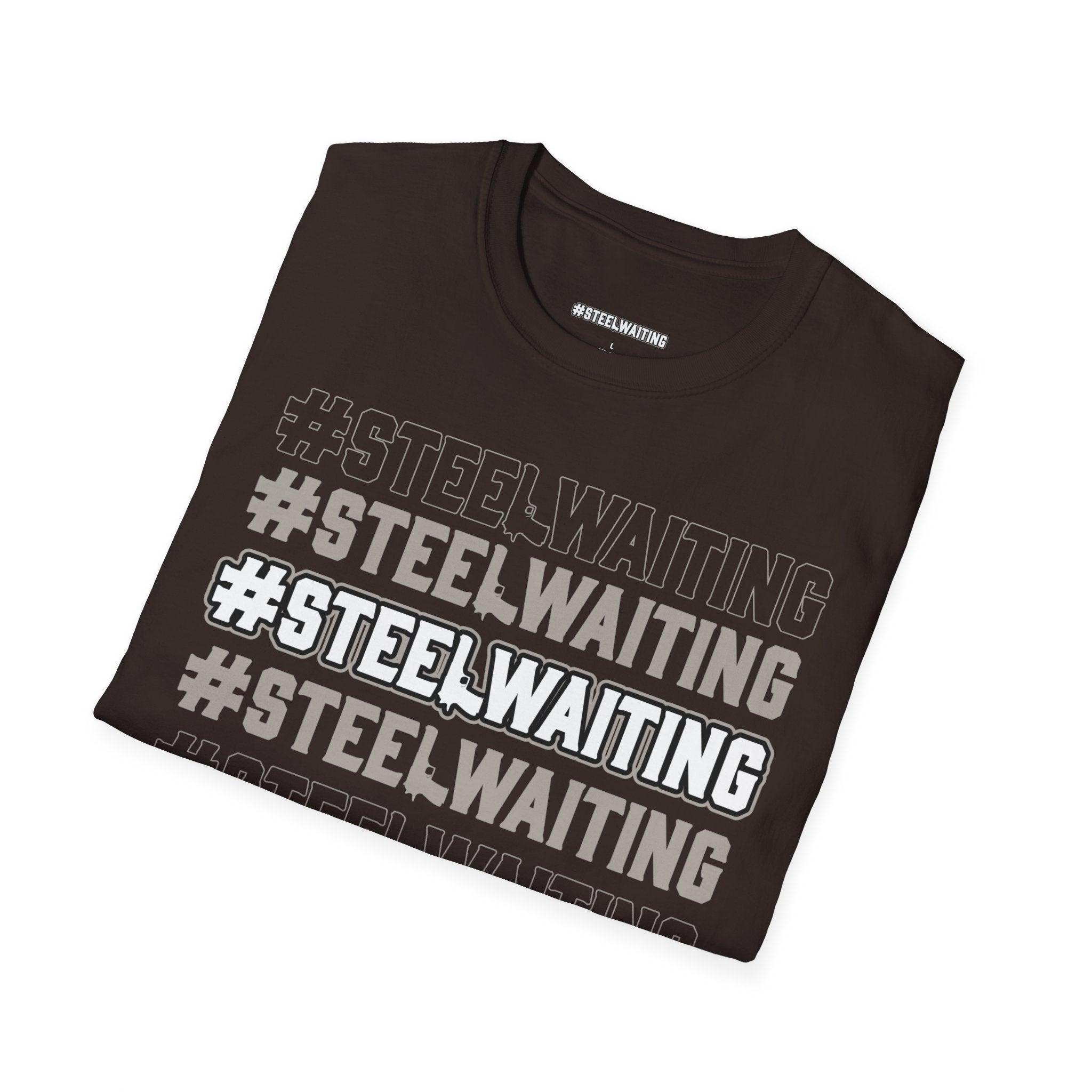 T-Shirt — #STEELWAITING Graphic Tee (Hashtag Stacked Design)