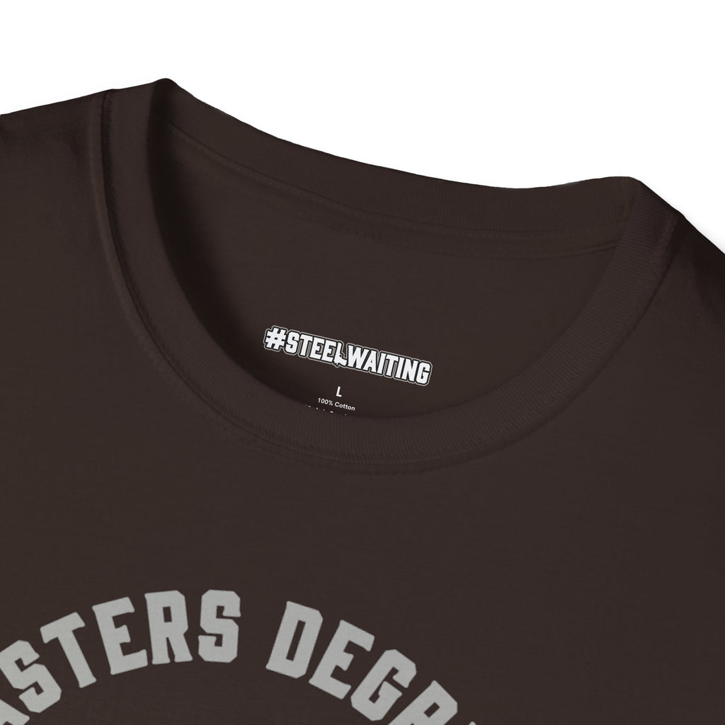 T-Shirt — "Masters Degree in Triggernometry" Graphic Tee (Guns & Shooting Humor)