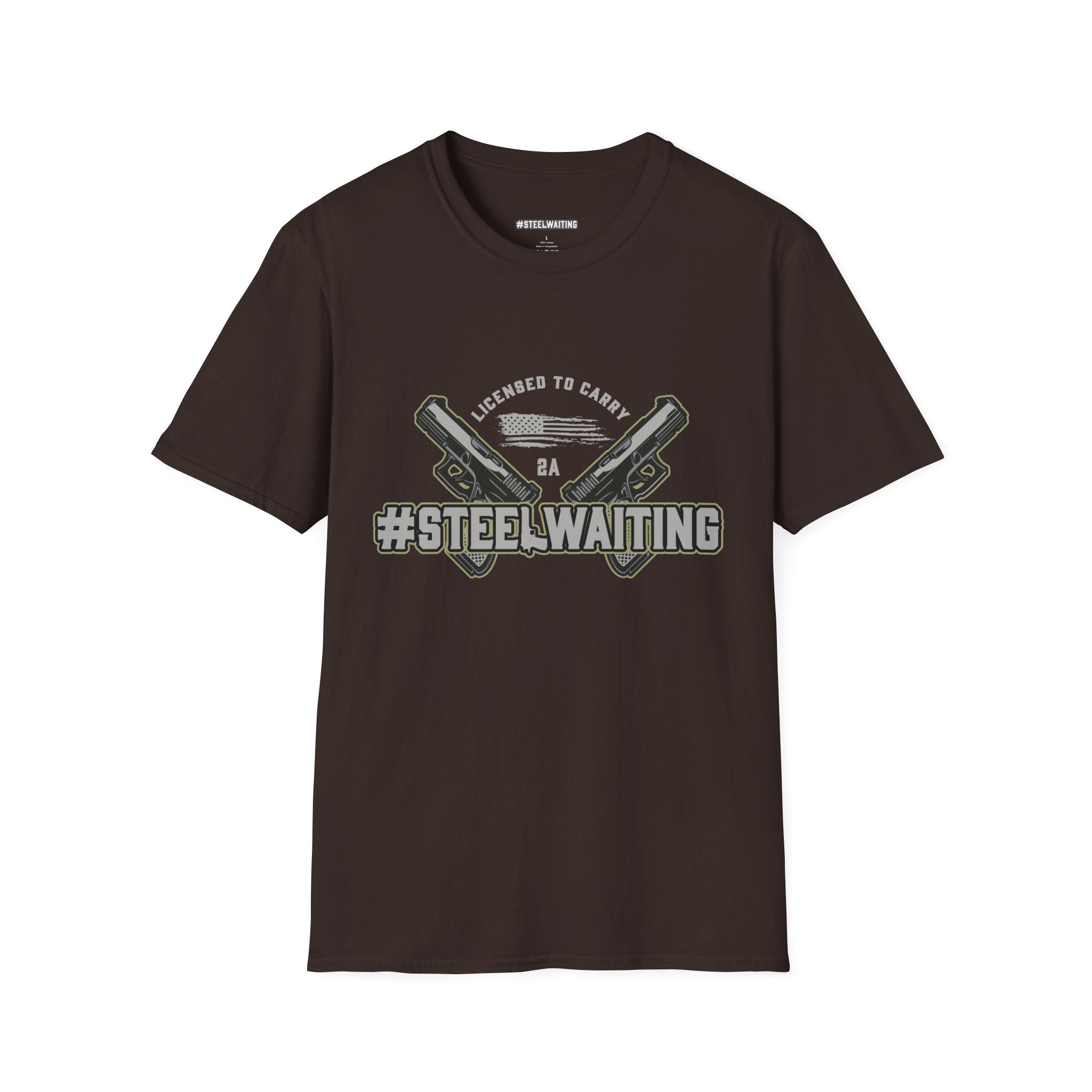 Unisex Softstyle T-Shirt | #SteelWaiting Graphic Tee for Gun Enthusiasts, Perfect for Casual Wear, Gifts, and Events