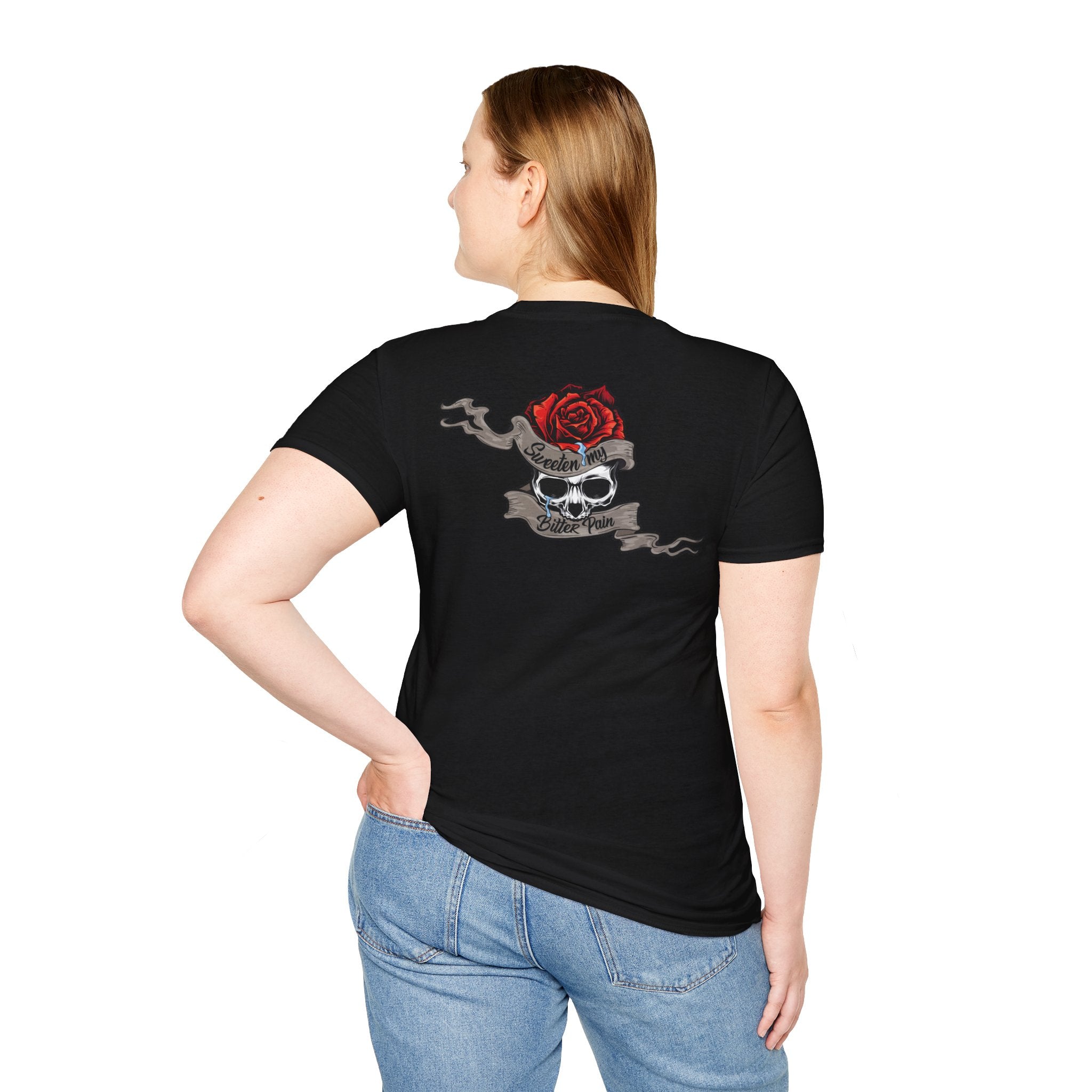 Gothic Rose Skull T-Shirt | Unisex Graphic Tee for Casual Wear, Party, Music Festivals, Gift for Him/Her