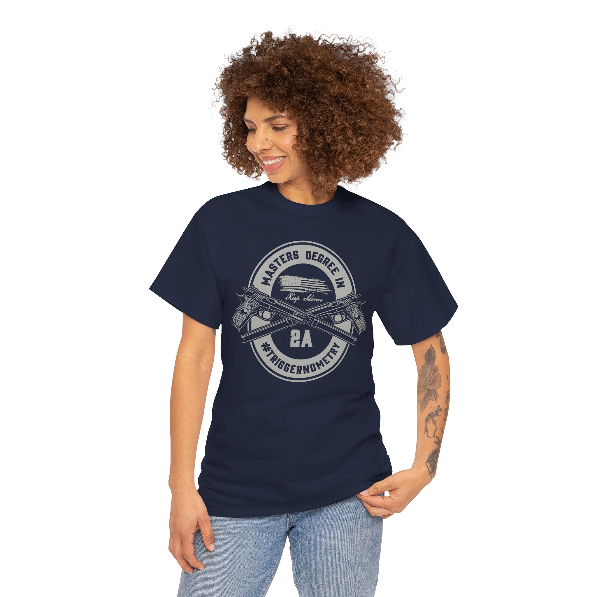 Second Amendment Graphic Tee, Unisex Heavy Cotton T-Shirt for Gun Enthusiasts, Casual Wear, Gifts for Freedom Lovers, Patriotic Apparel
