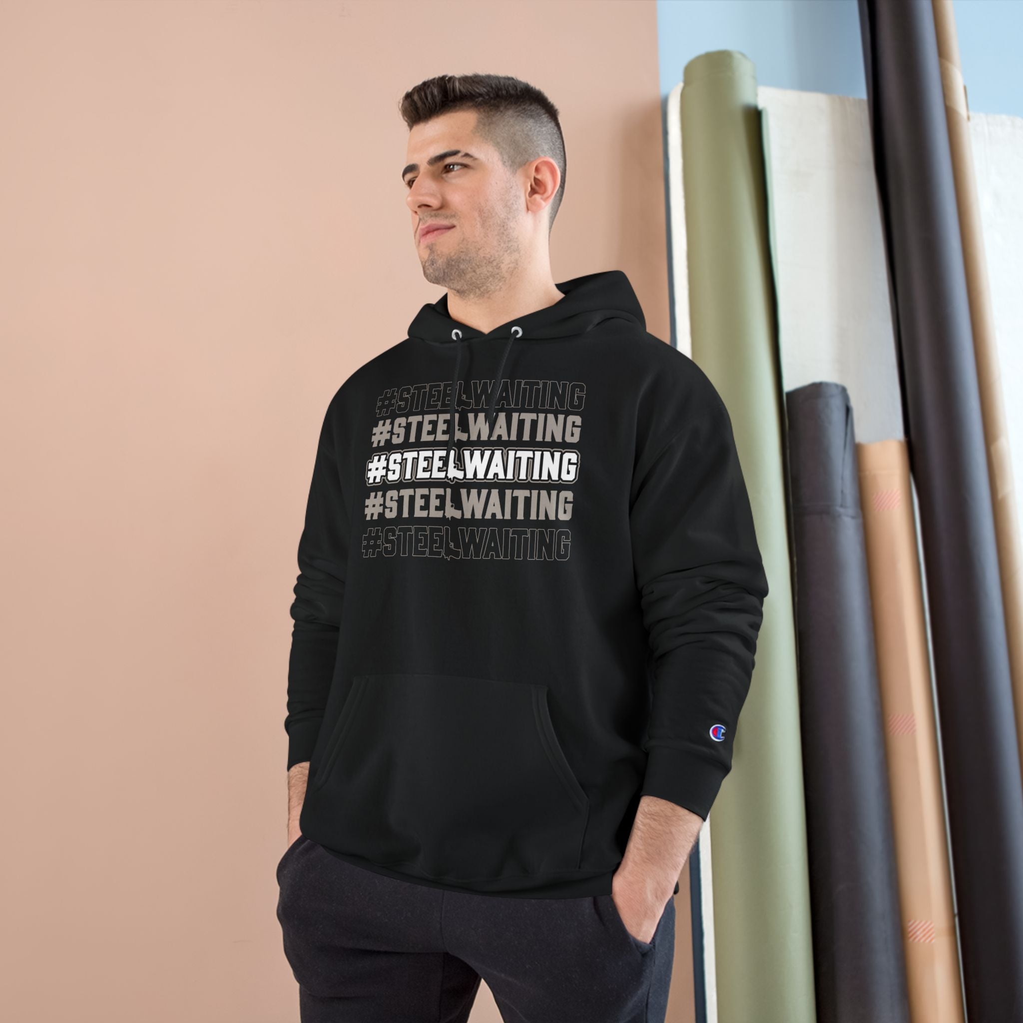 #STEELWAITING Champion Hoodie – Athletic Streetwear Pullover