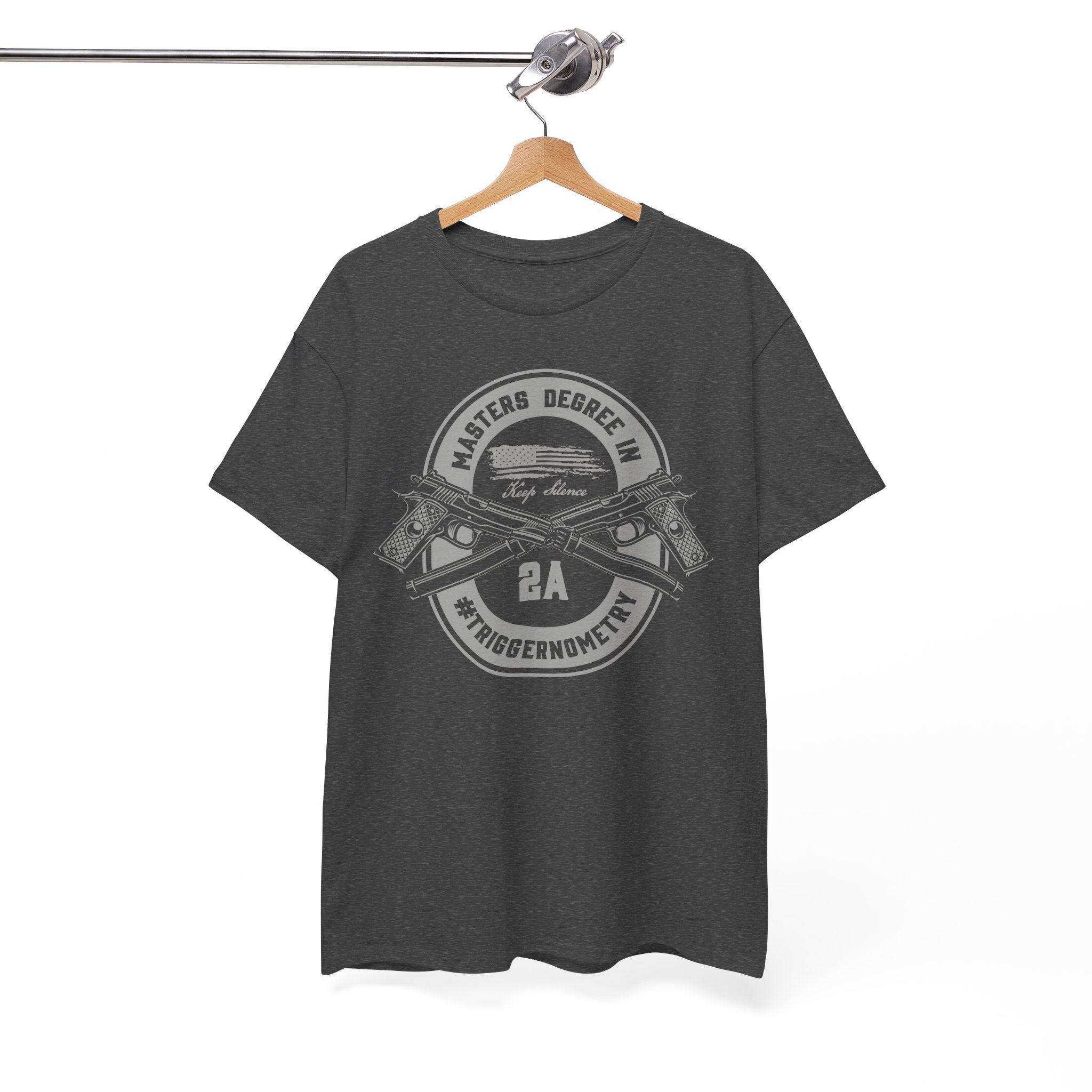 Second Amendment Graphic Tee, Unisex Heavy Cotton T-Shirt for Gun Enthusiasts, Casual Wear, Gifts for Freedom Lovers, Patriotic Apparel