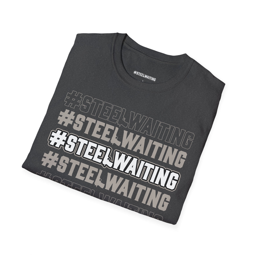 T-Shirt — #STEELWAITING Graphic Tee (Hashtag Stacked Design)