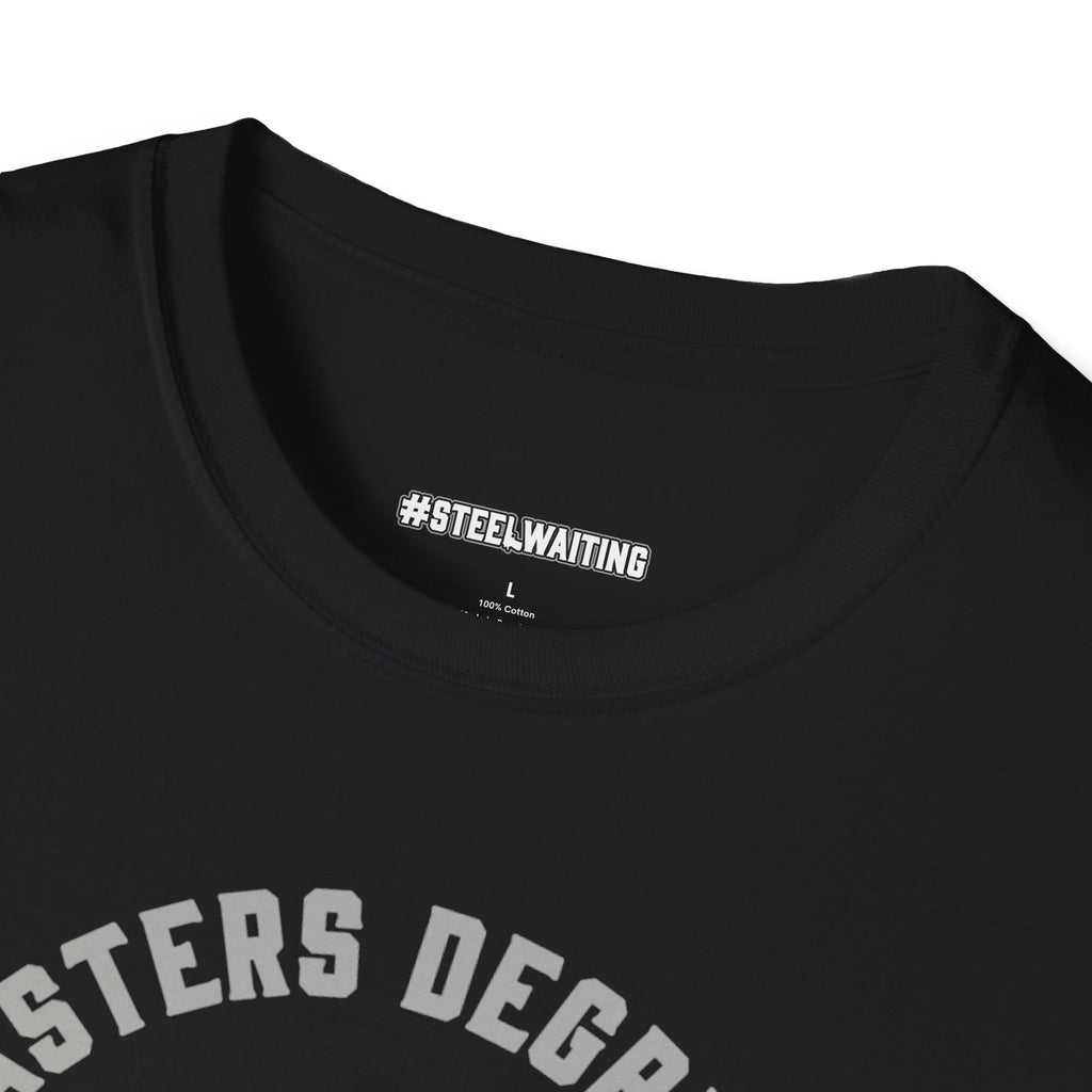 T-Shirt — "Masters Degree in Triggernometry" Graphic Tee (Guns & Shooting Humor)