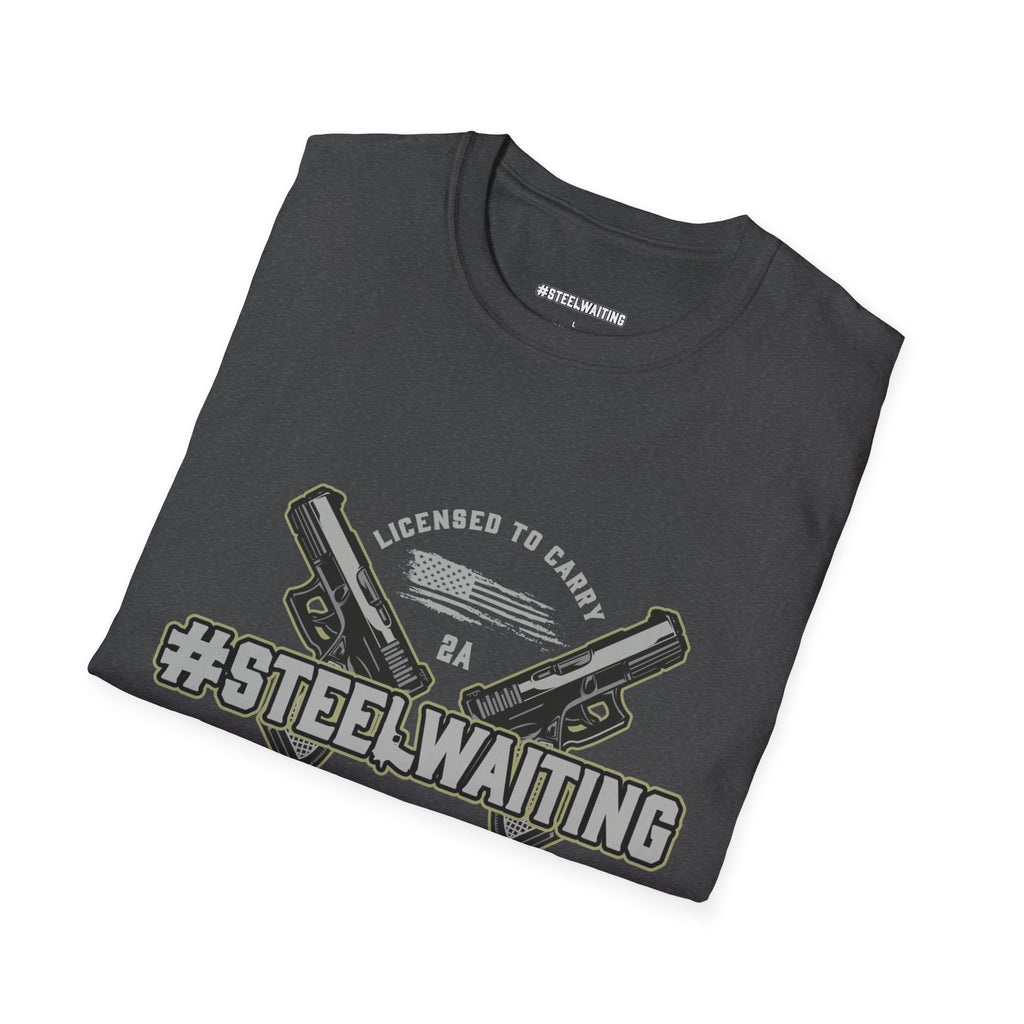 Unisex Softstyle T-Shirt | #SteelWaiting Graphic Tee for Gun Enthusiasts, Perfect for Casual Wear, Gifts, and Events