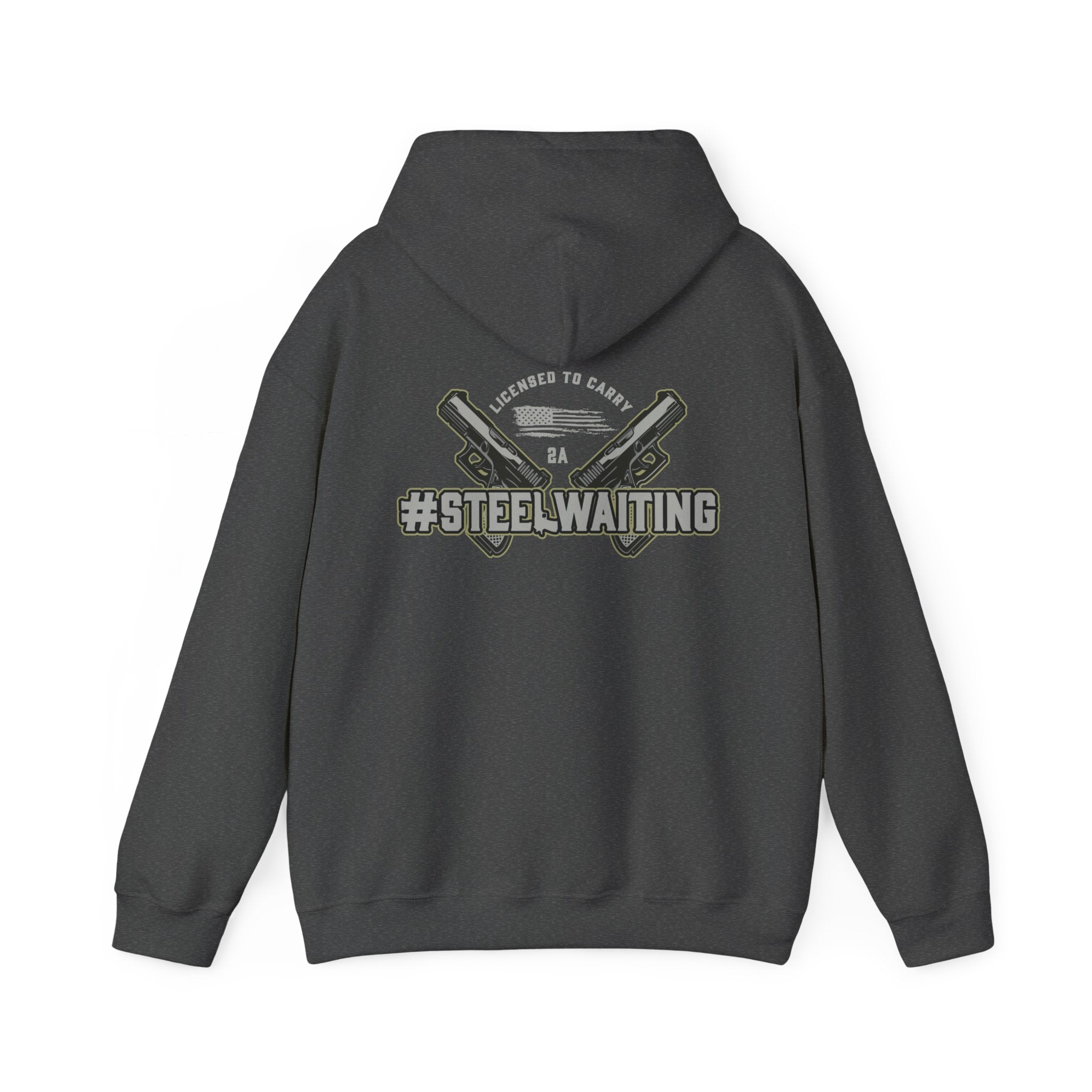 Steel Waiting Unisex Hooded Sweatshirt, Casual Wear, Streetwear, Gift for Him/Her, Stylish Hoodie, Comfortable Fashion