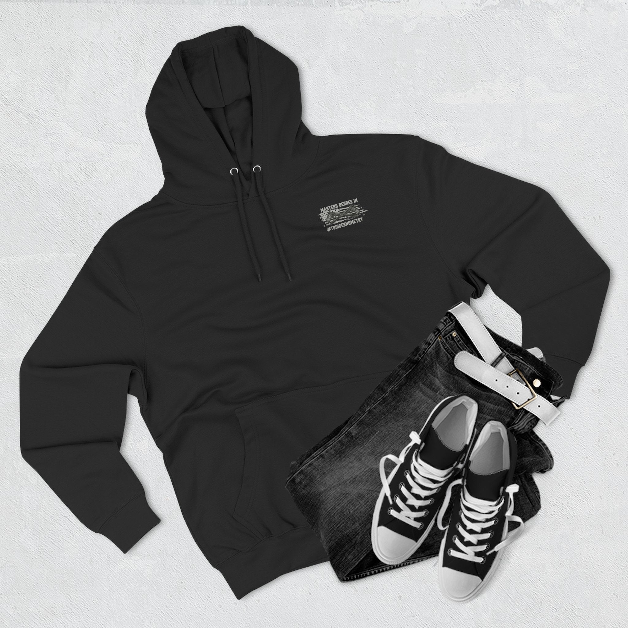 Two-Gun Design Fleece Hoodie, Perfect for 2A Advocates, Casual Wear, Unique Gifts, Comfortable Layering