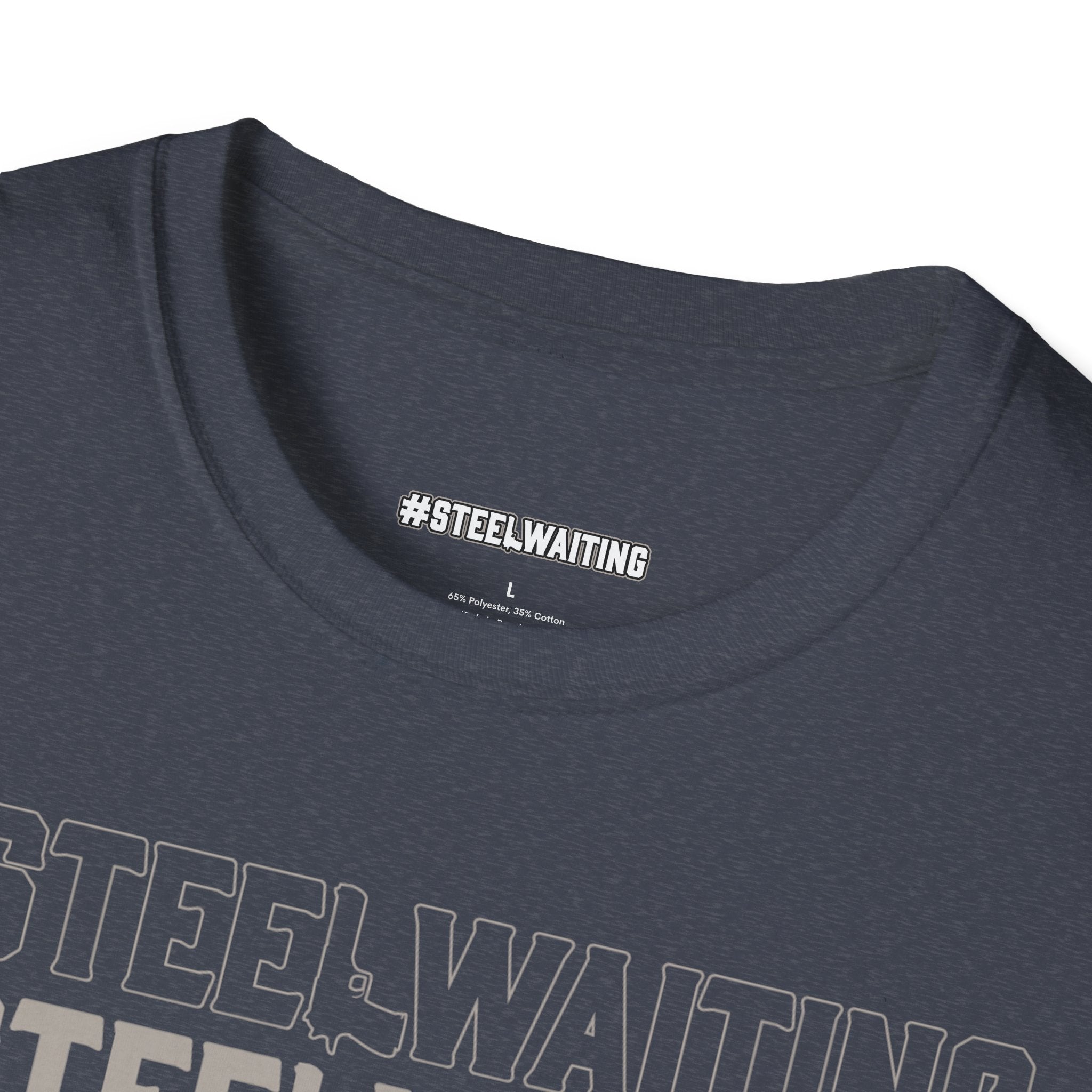 T-Shirt — #STEELWAITING Graphic Tee (Hashtag Stacked Design)