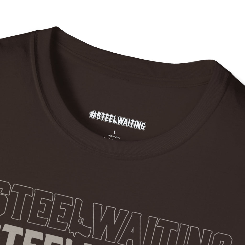 T-Shirt — #STEELWAITING Graphic Tee (Hashtag Stacked Design)