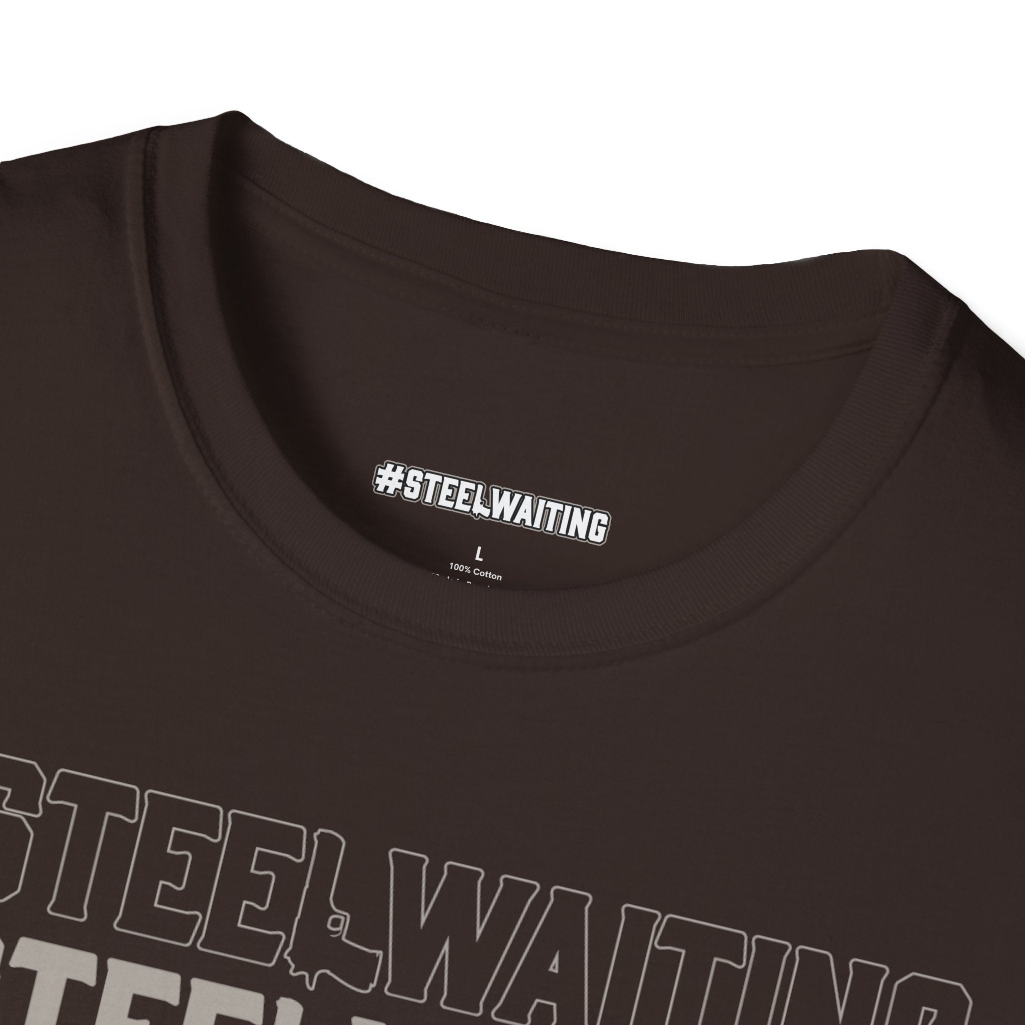T-Shirt — #STEELWAITING Graphic Tee (Hashtag Stacked Design)