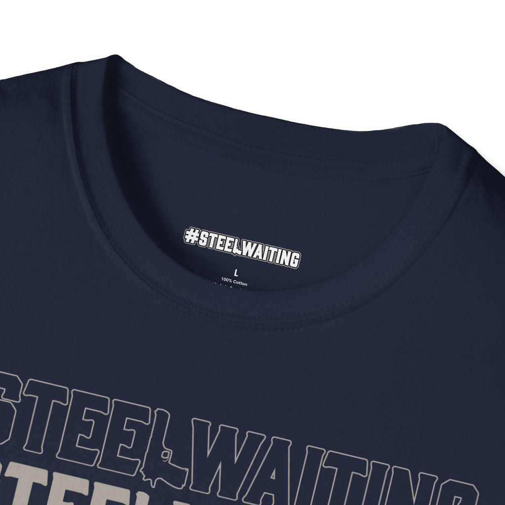 T-Shirt — #STEELWAITING Graphic Tee (Hashtag Stacked Design)