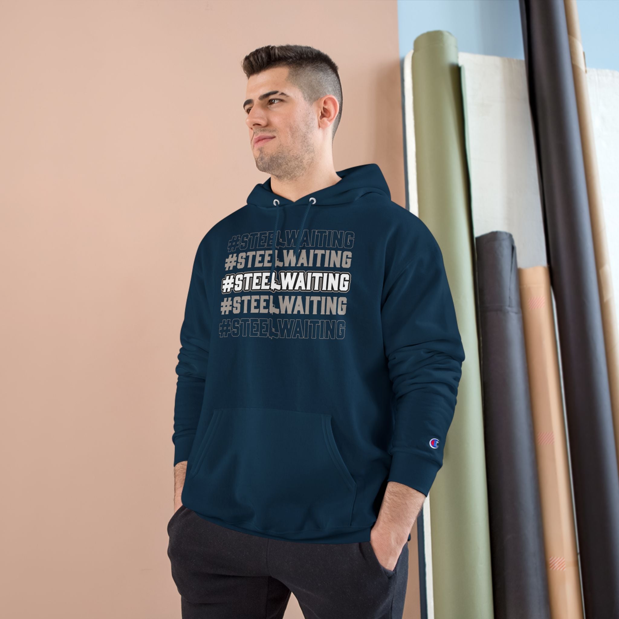 #STEELWAITING Champion Hoodie – Athletic Streetwear Pullover