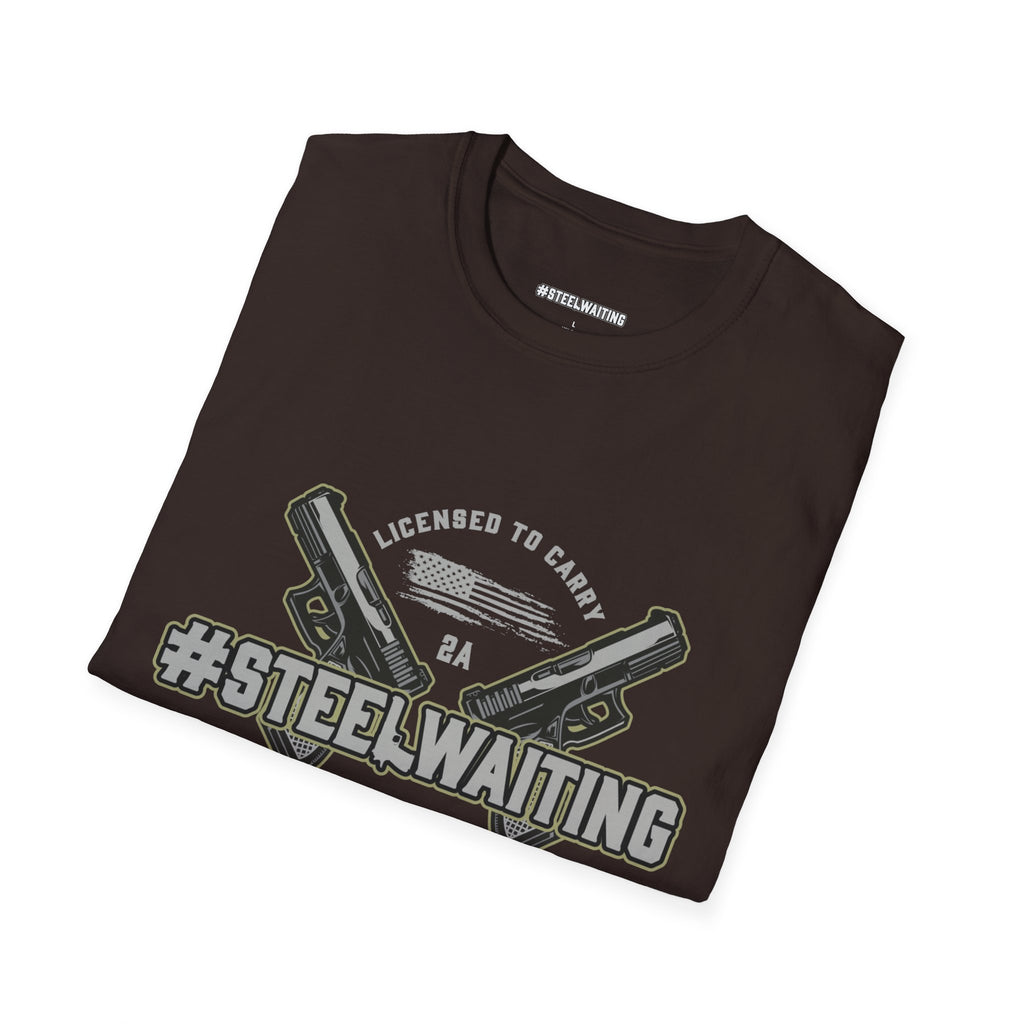 Unisex Softstyle T-Shirt | #SteelWaiting Graphic Tee for Gun Enthusiasts, Perfect for Casual Wear, Gifts, and Events