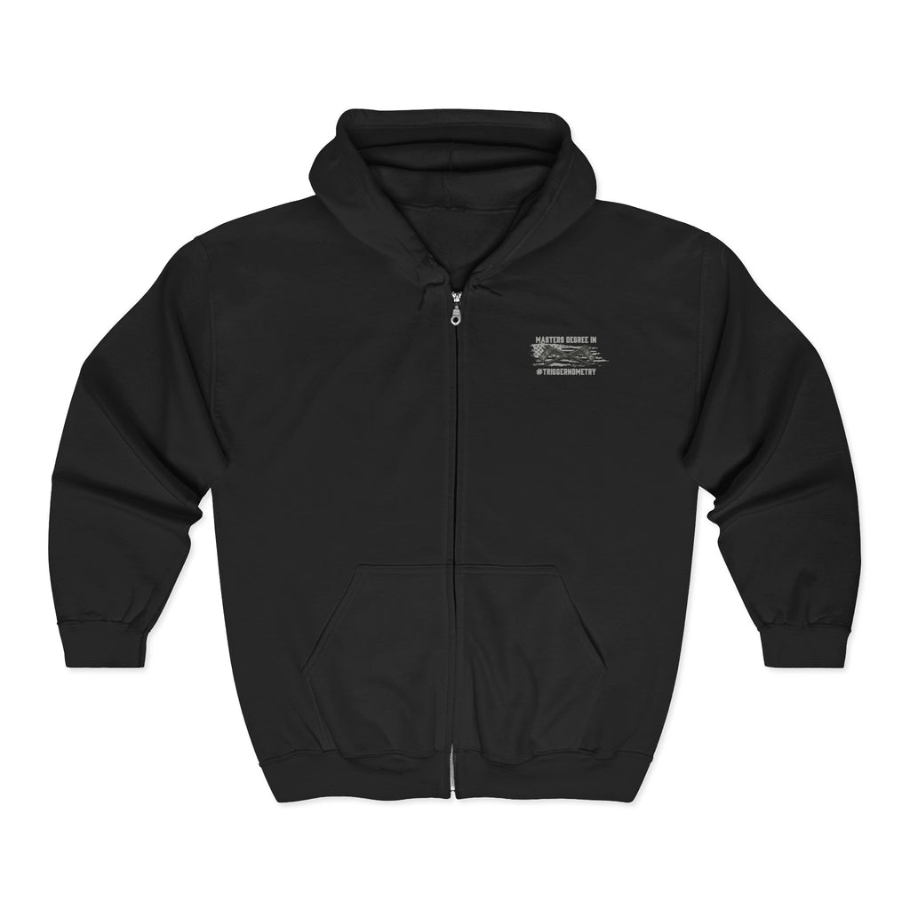 Unisex Zip-Up Sweatshirt with Unique Graphic, Casual Hoodie, Gift for Him or Her, Everyday Wear, Perfect for Camping or Relaxing