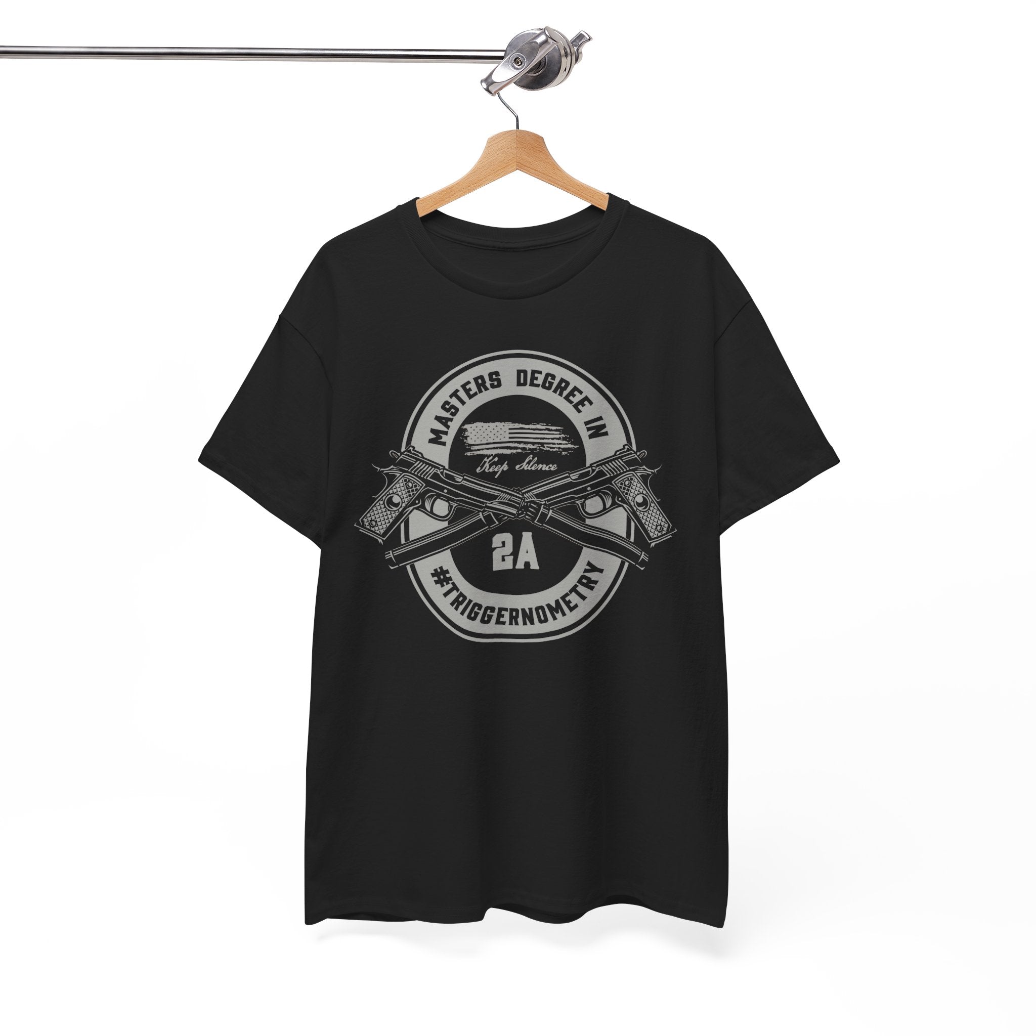 Second Amendment Graphic Tee, Unisex Heavy Cotton T-Shirt for Gun Enthusiasts, Casual Wear, Gifts for Freedom Lovers, Patriotic Apparel