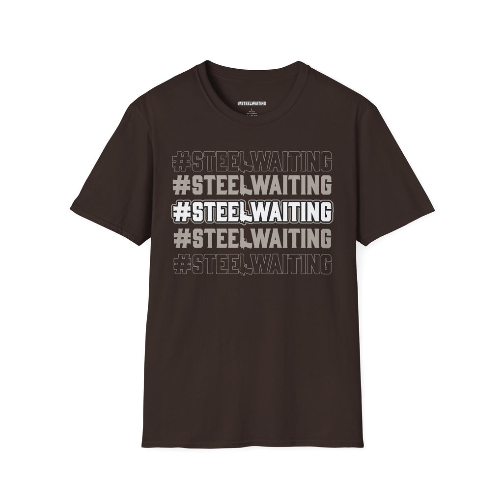 T-Shirt — #STEELWAITING Graphic Tee (Hashtag Stacked Design)