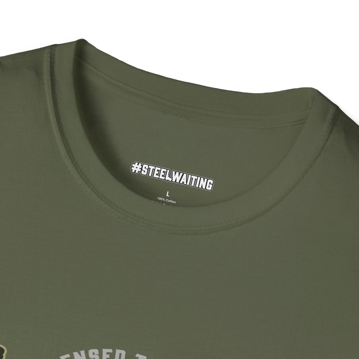 Unisex Softstyle T-Shirt | #SteelWaiting Graphic Tee for Gun Enthusiasts, Perfect for Casual Wear, Gifts, and Events