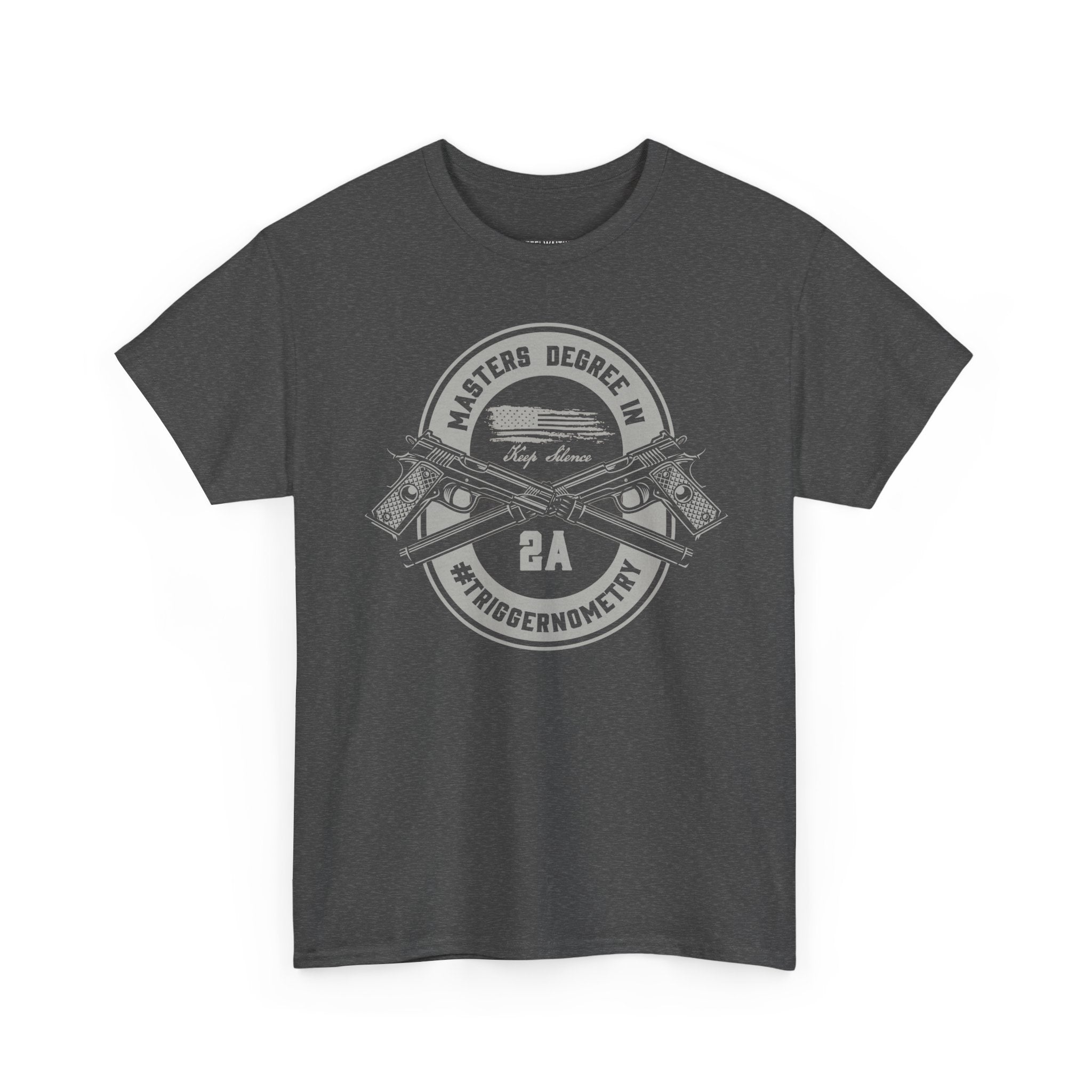 Second Amendment Graphic Tee, Unisex Heavy Cotton T-Shirt for Gun Enthusiasts, Casual Wear, Gifts for Freedom Lovers, Patriotic Apparel
