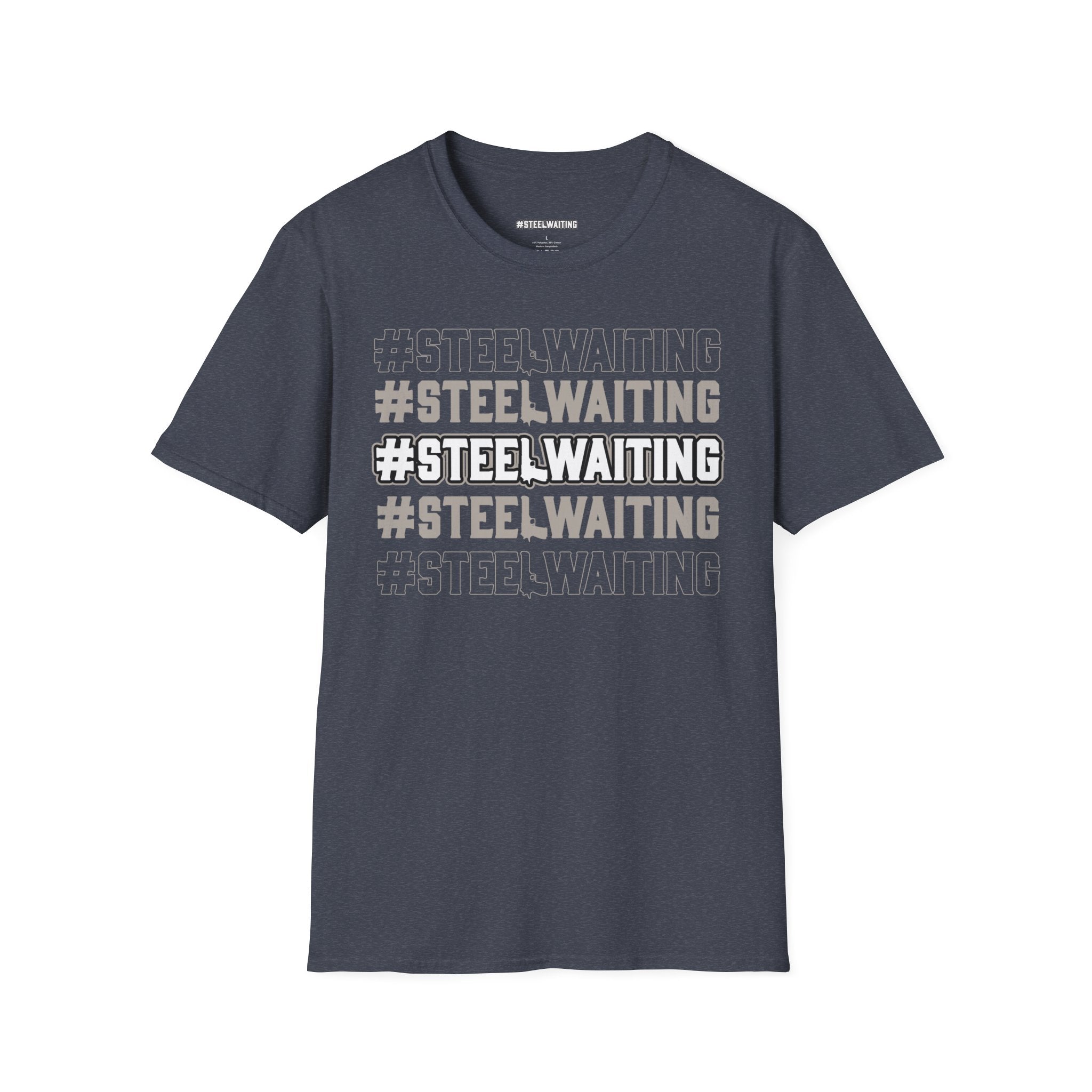 T-Shirt — #STEELWAITING Graphic Tee (Hashtag Stacked Design)