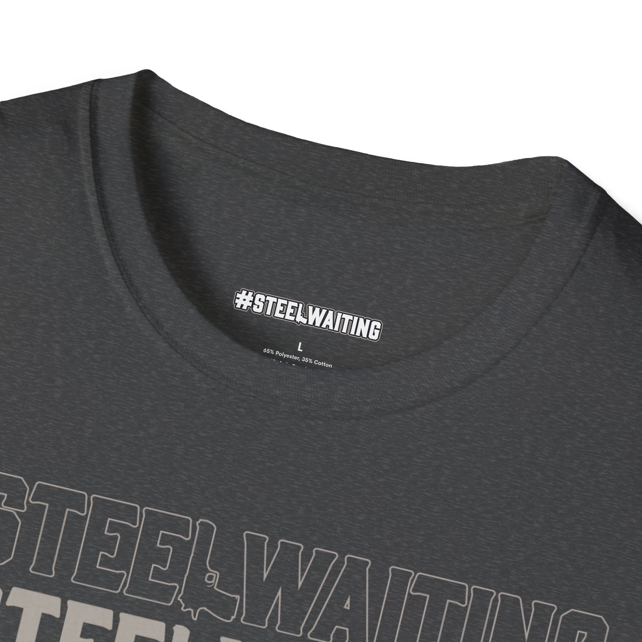 T-Shirt — #STEELWAITING Graphic Tee (Hashtag Stacked Design)